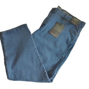 New With Tags Men's Jeans 44x30 Straight Leg Light Wash Fort Knox Premium Denim